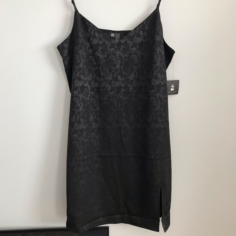 GARAGE jacquard floral design slip dress